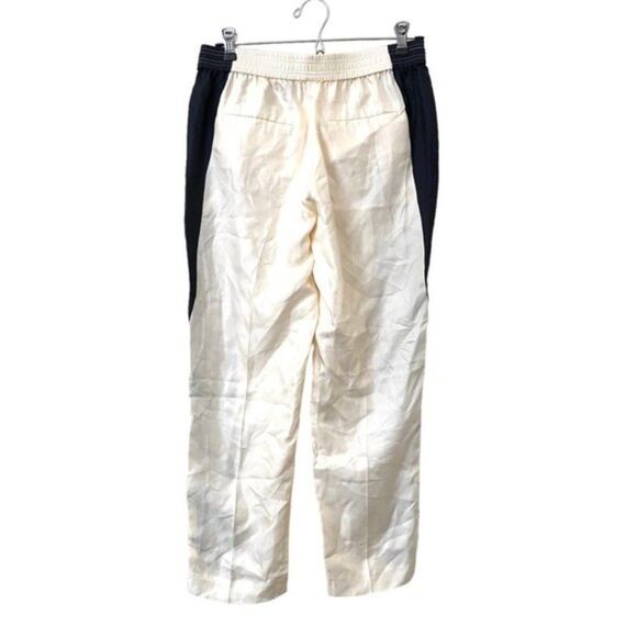 THEORY Silk Hans Striped Trouser Sz 2 - Picture 3 of 6